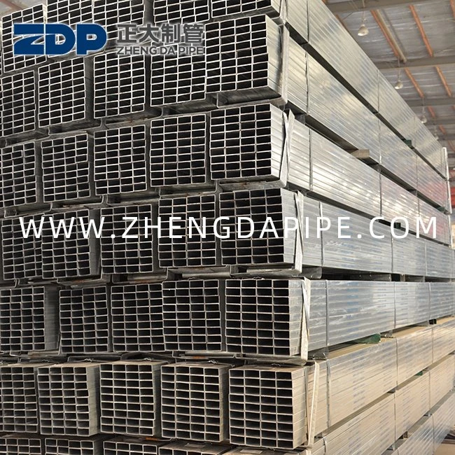 EN10219 Tubo rectangular pre galvanizado