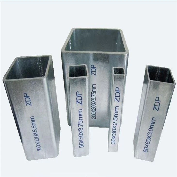 Sección hueca galvanizada SHS