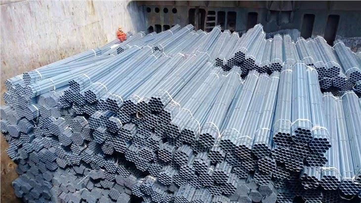 Tubo de acero galvanizado por inmersión en caliente con revestimiento de zinc de 50 micrones