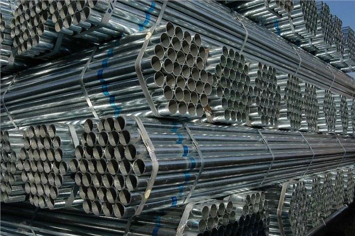 Tubería de acero soldada con carbono BS1387 Tubería de acero galvanizada por inmersión en caliente
