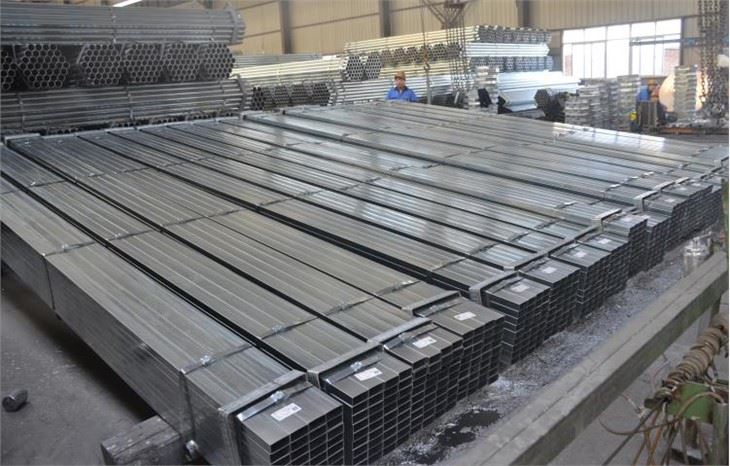 Sección hueca SHS galvanizada BS1387