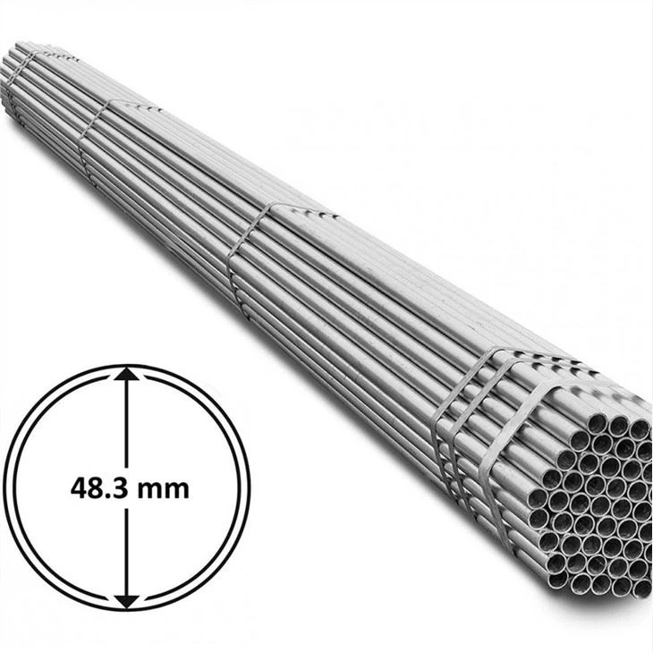 ES39 48Tubos de acero galvanizado para andamios de 0,3 mm